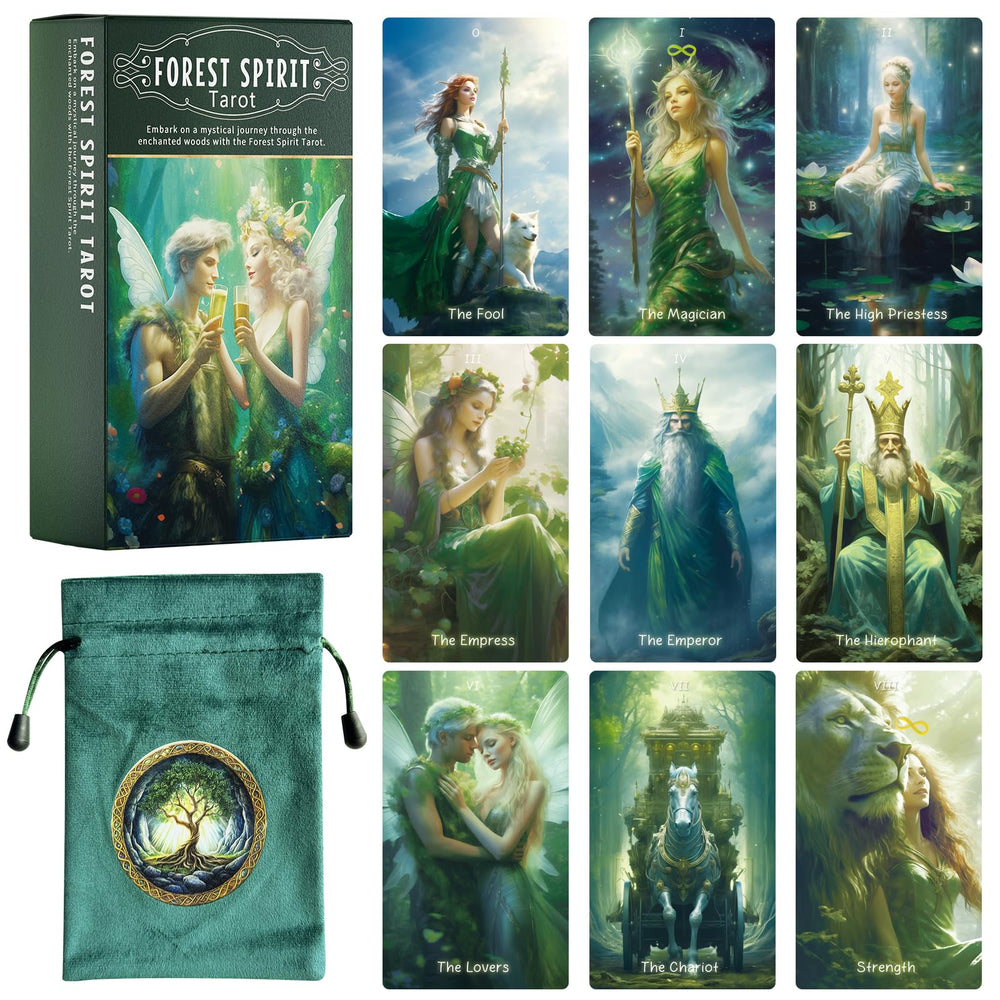 Mekasthos Elf Tarot spread shot showing layout possibilities.