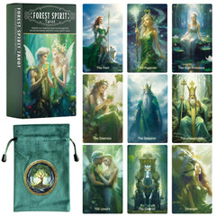 Mekasthos Elf Tarot spread shot showing layout possibilities.