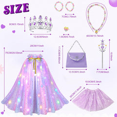 Meland kid wearing princess costume at party ready to shine