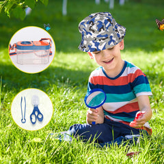 Meland camping stove with realistic sounds for pretend meals.