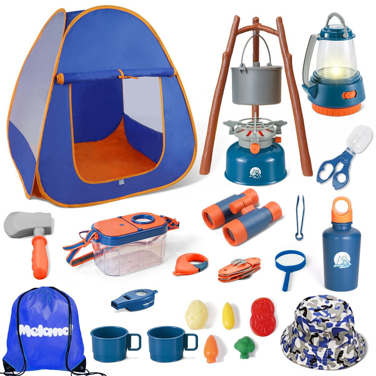Meland kids camping tent for cozy backyard adventures and easy setup.