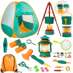 Meland Kids Camping Set tent offers a cozy indoor pretend camping space