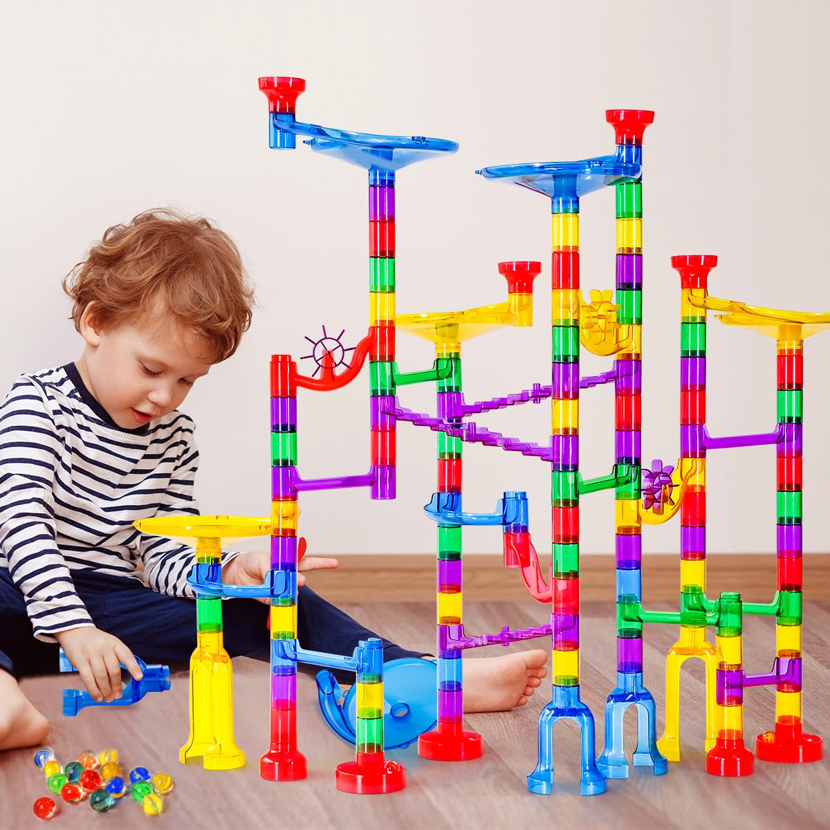 Meland Marble Run beginner's booklet guides simple builds
