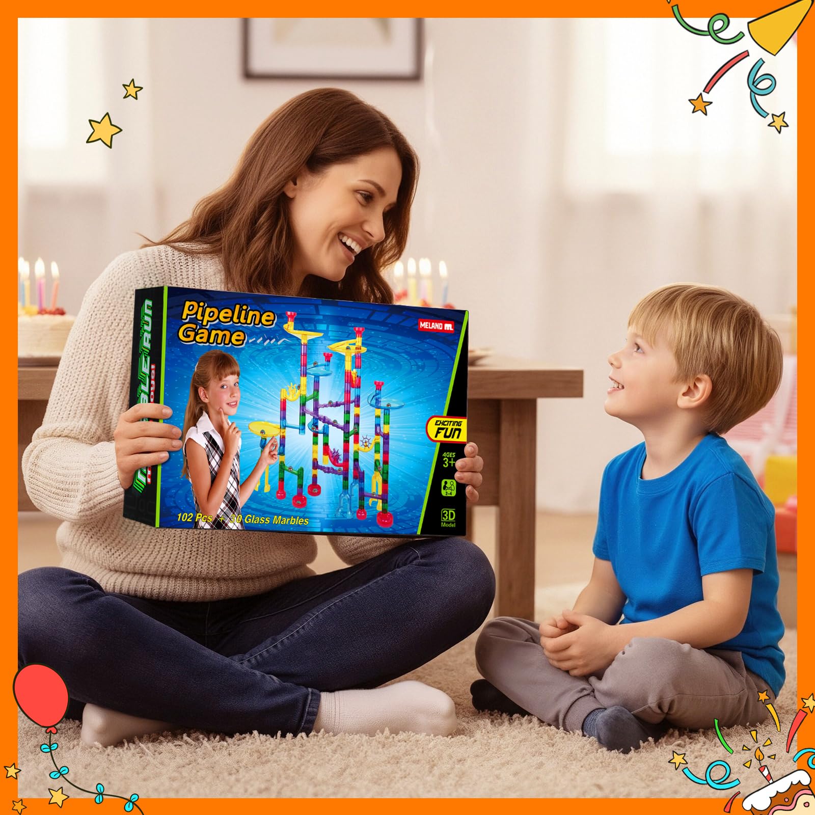 Meland Marble Run family play encourages teamwork and bonding