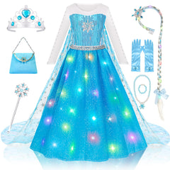 Meland princess dress light-up bodice for magical playtime and photos.