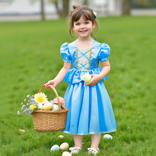 Meland princess dress-up skirts with elastic waist for comfortable wear during pretend play.