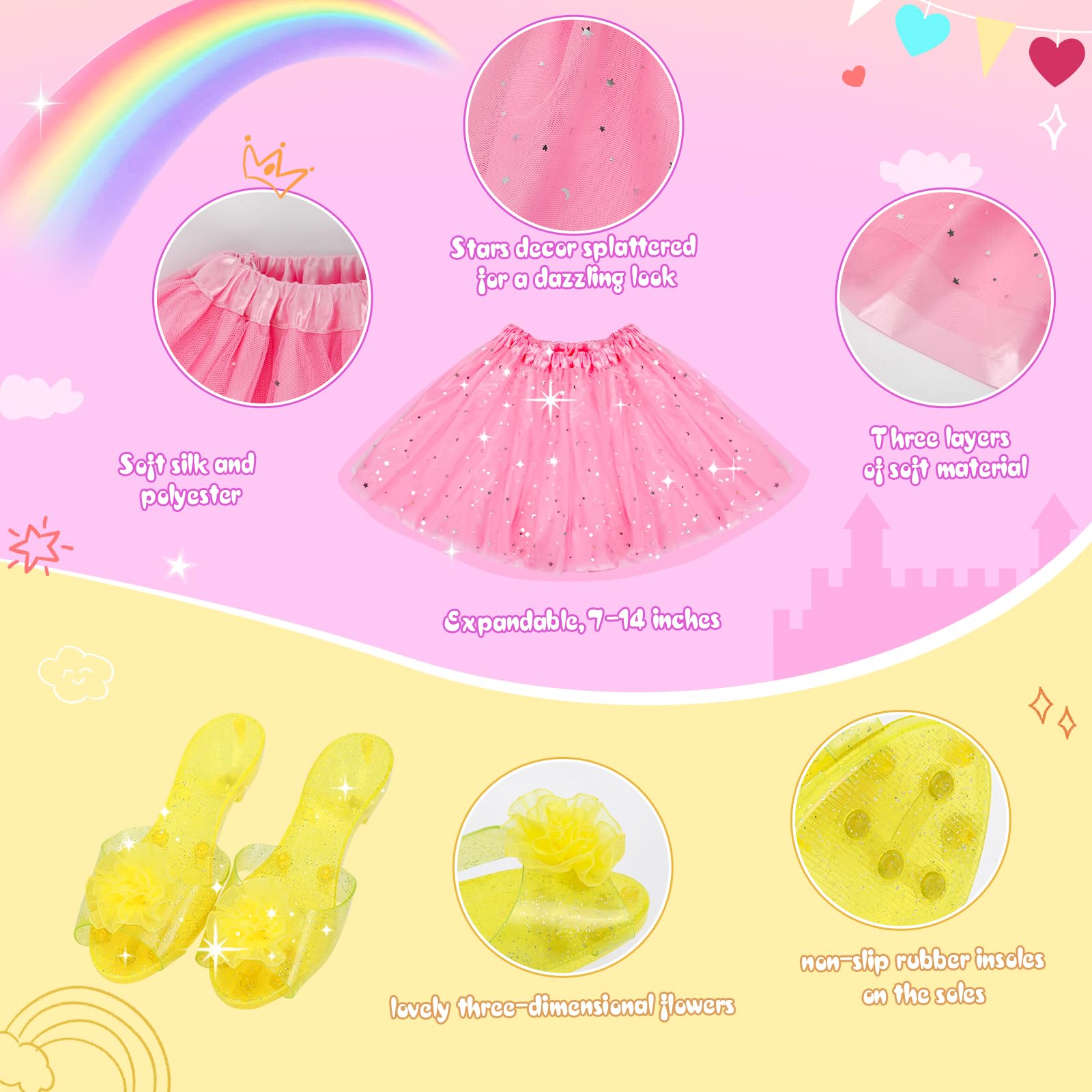 Meland LED skirt sparkling during twirls for magical dress-up moments