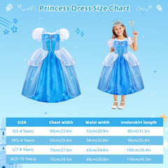 Meland puff sleeves detail adds charming princess vibes for photos.