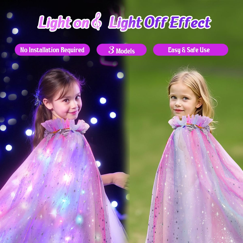 Meland sequin cape detail sparkling under lights