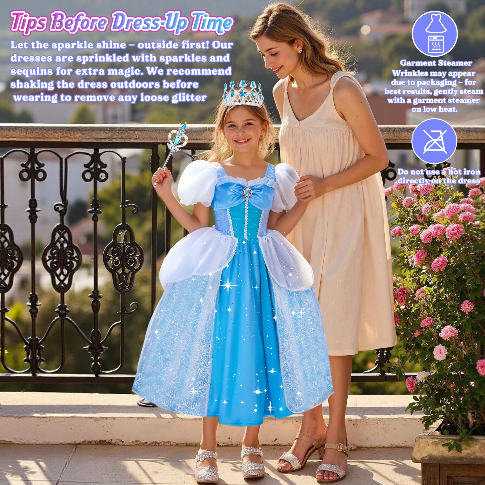 Meland sparkling sequins catch light, enhancing festive costume sparkle.