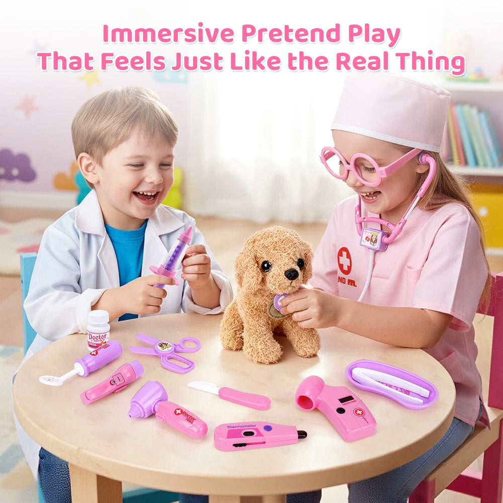 Meland Carrying Bag keeps tools organized for on-the-go pretend play.