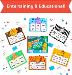Melby Toys Wild Word Safari ideal for 1–6 players, encouraging turn-taking and collaboration