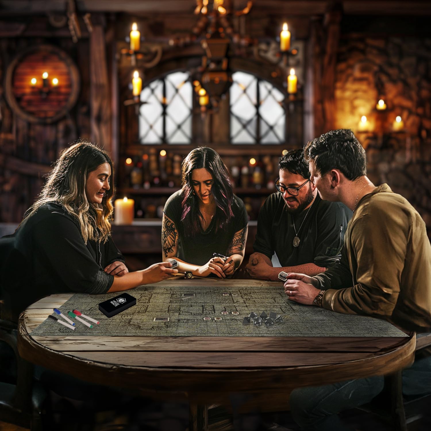Melee Mats DND dungeon design battle mat enhances dungeon exploration maps