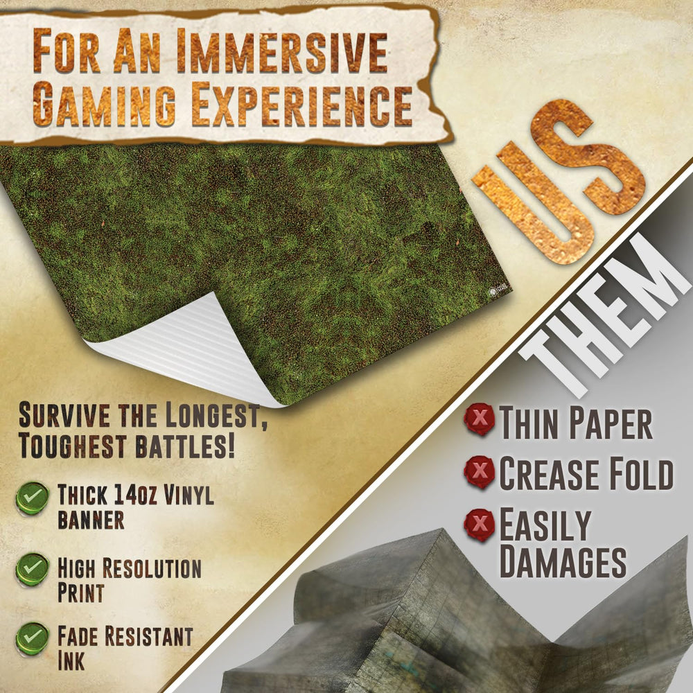 Melee Mats jungle terrain boosts immersion for DnD campaigns