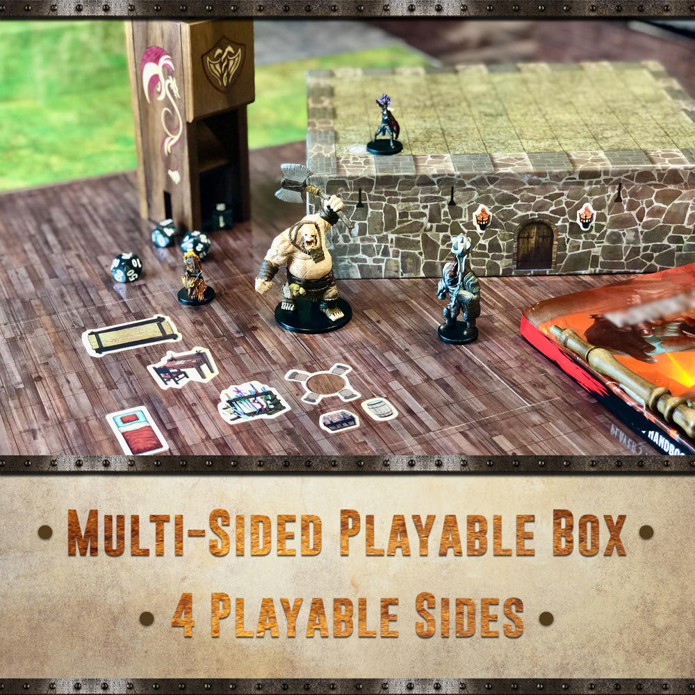 Melee Mats marker set included for precise erasable annotations during play.