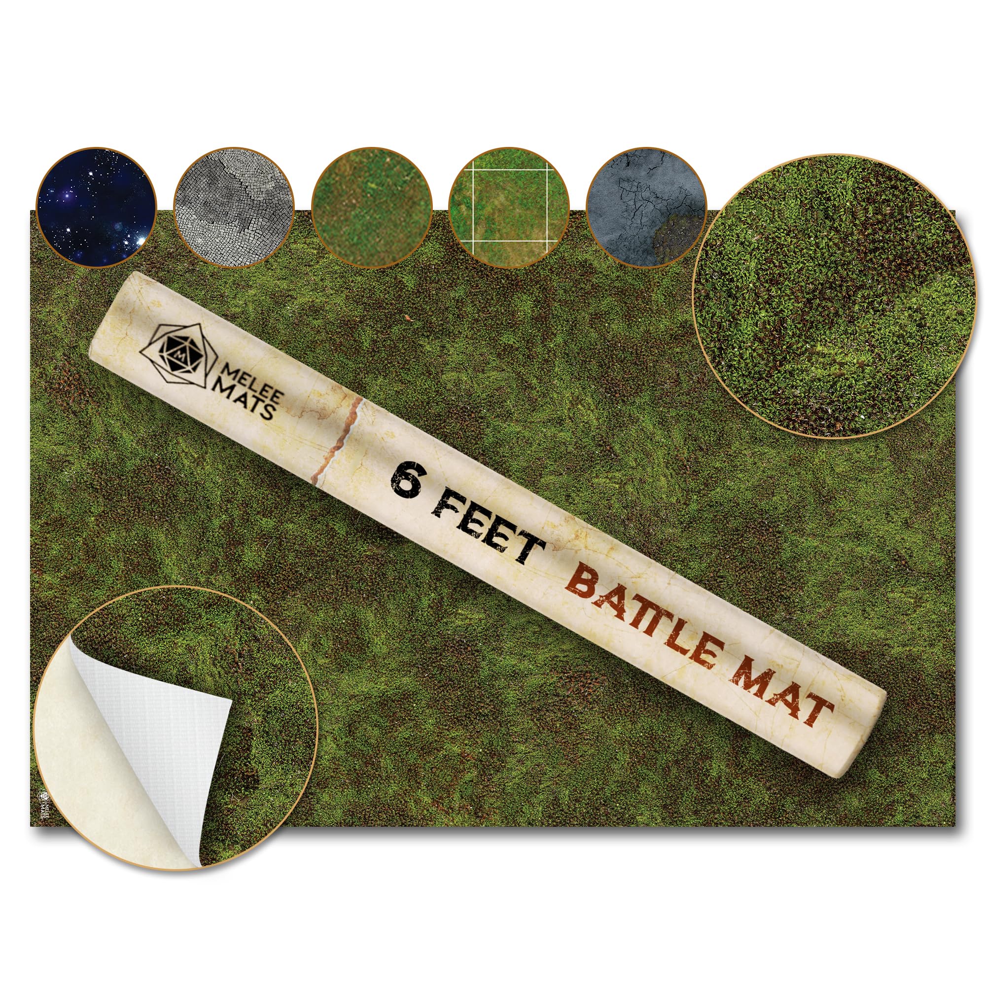 Melee Mats wargaming battle mat 48x72 lush jungle for cinematic battles