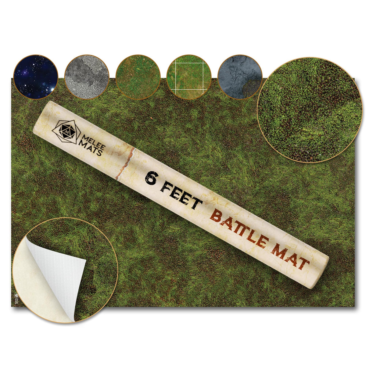 Melee Mats wargaming battle mat 48x72 lush jungle for cinematic battles