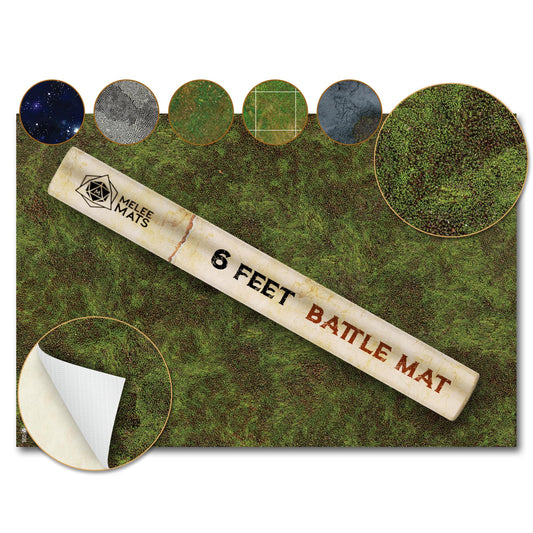 Melee Mats wargaming battle mat 48x72 lush jungle for cinematic battles