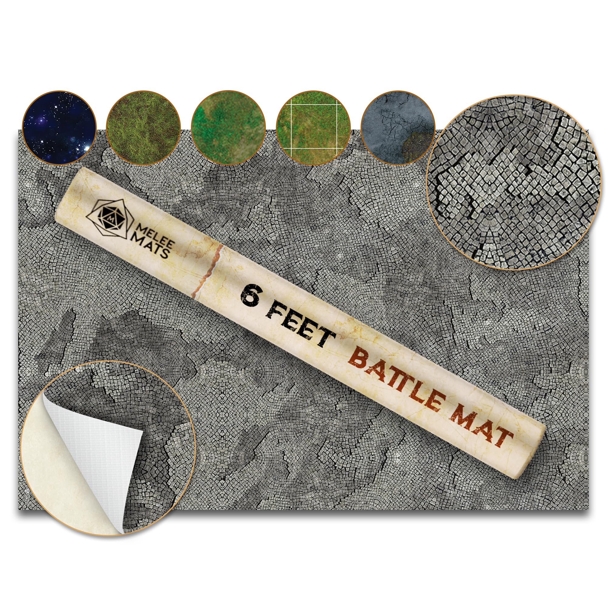 Melee Mats wargaming battle mat 48x72 for cinematic battles and precise maneuvers