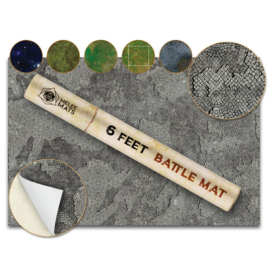 Melee Mats wargaming battle mat 48x72 for cinematic battles and precise maneuvers