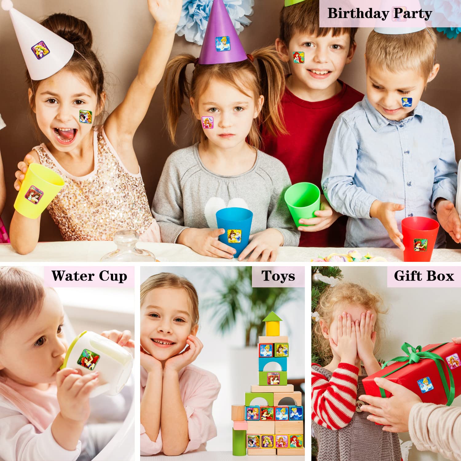 Melego two-pack sticker set with 20 designs for creative play on items.