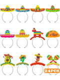Melisheer Cinco de Mayo hat pattern with colorful sombrero designs for festive styling.