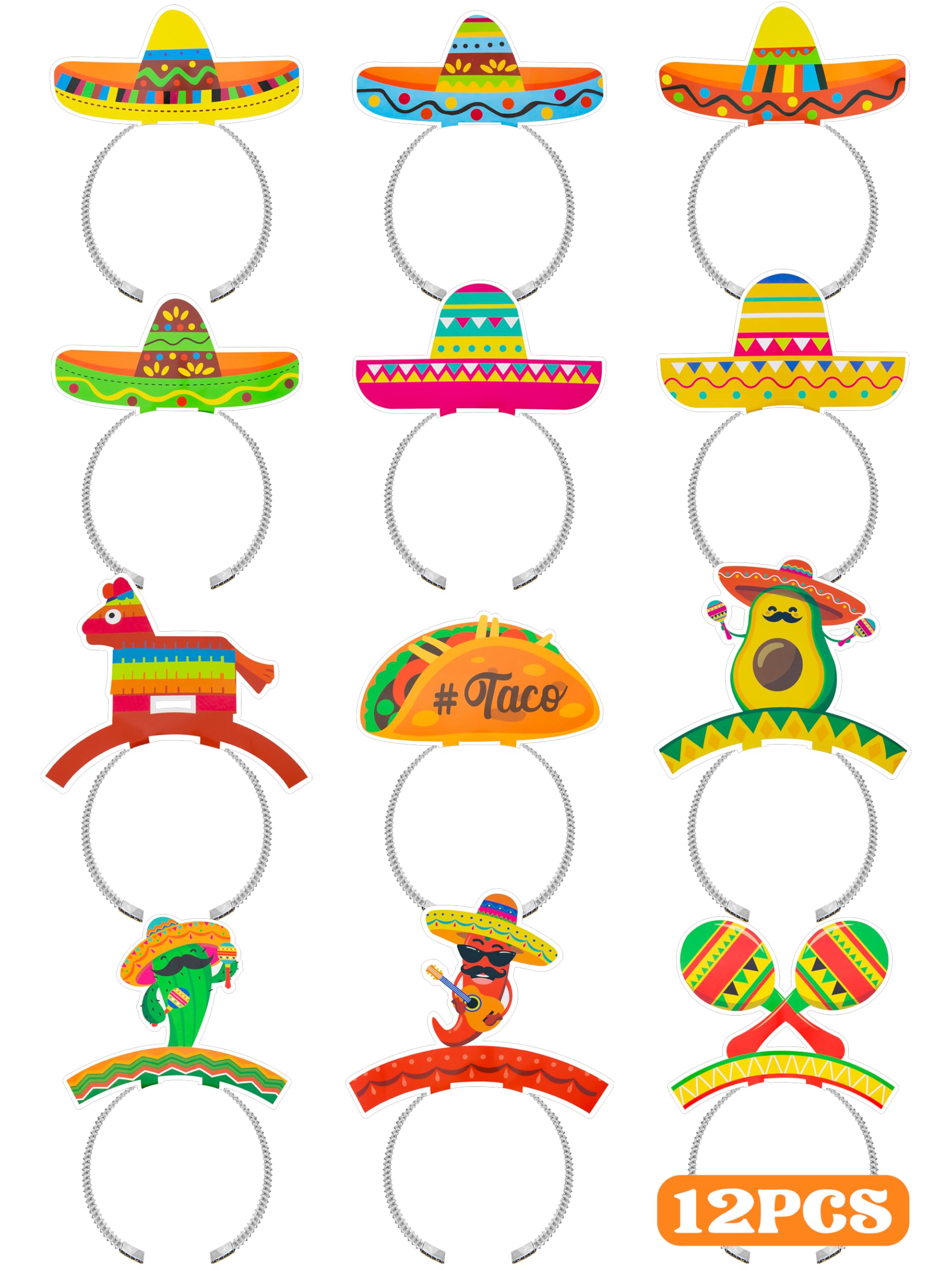 Melisheer colorful sombrero headbands, ideal for lively Cinco de Mayo celebrations