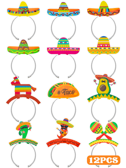 Melisheer colorful sombrero headbands, ideal for lively Cinco de Mayo celebrations