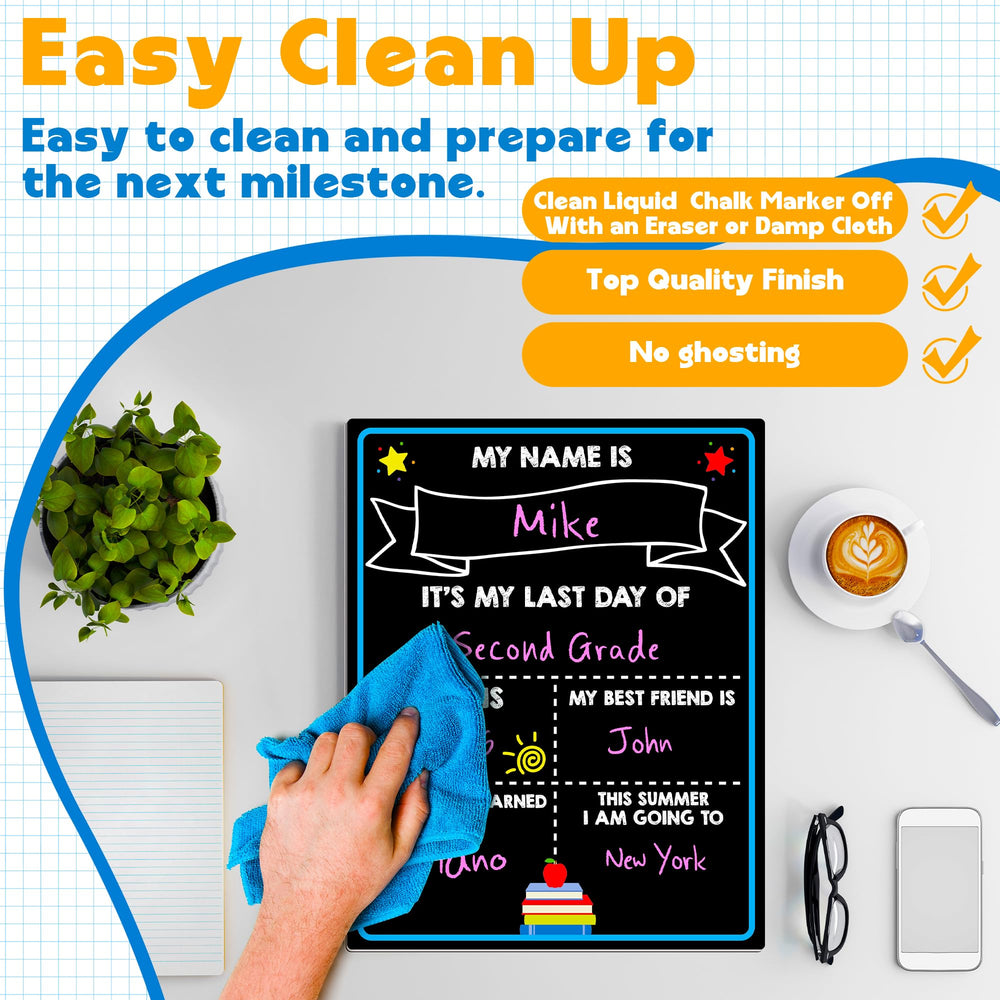 Melisheer first day board uses safe materials with rounded corners for child-friendly handling.