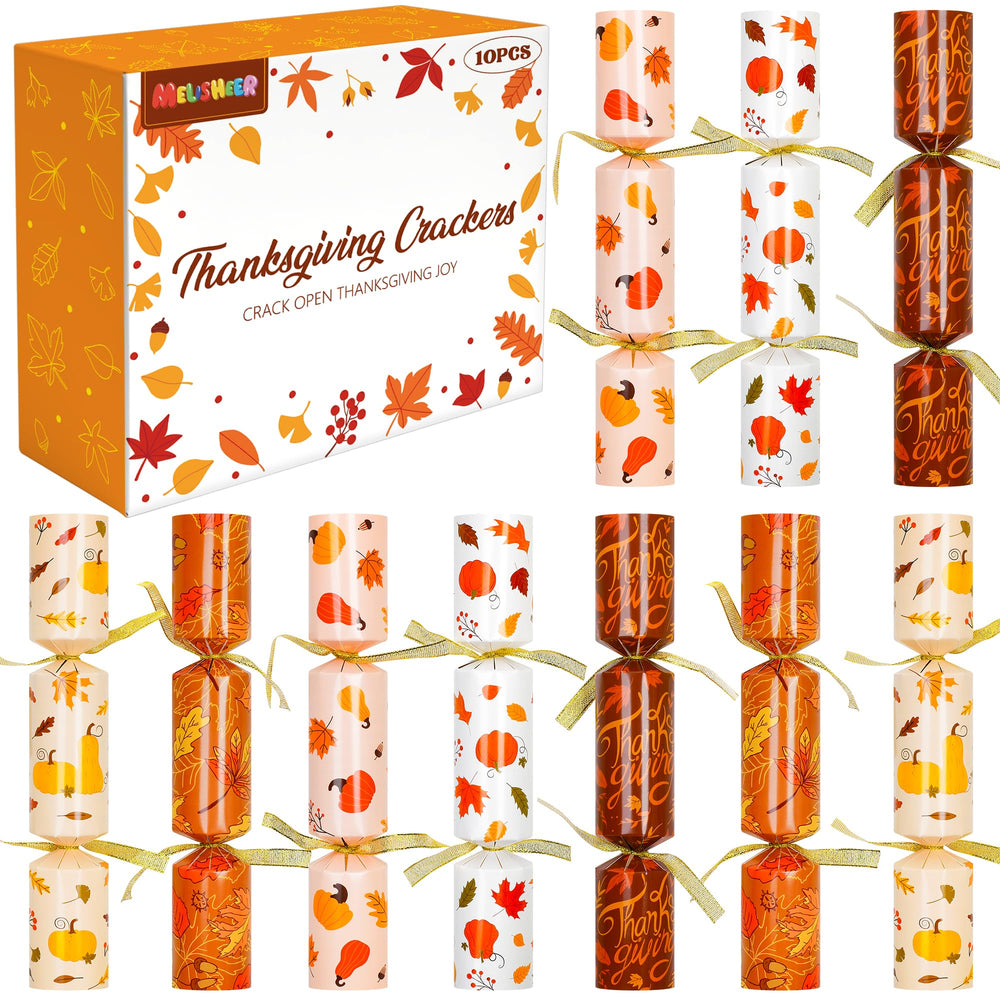 Melisheer leaf-design crackers brighten Thanksgiving tables with autumn color and conversation starters