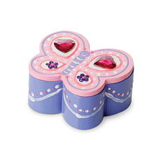 Kids decorate Melissa & Doug Created by Me Butterfly Box solo or with friends