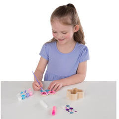 Melissa & Doug Created by Me Butterfly Box with gem stickers for decoration