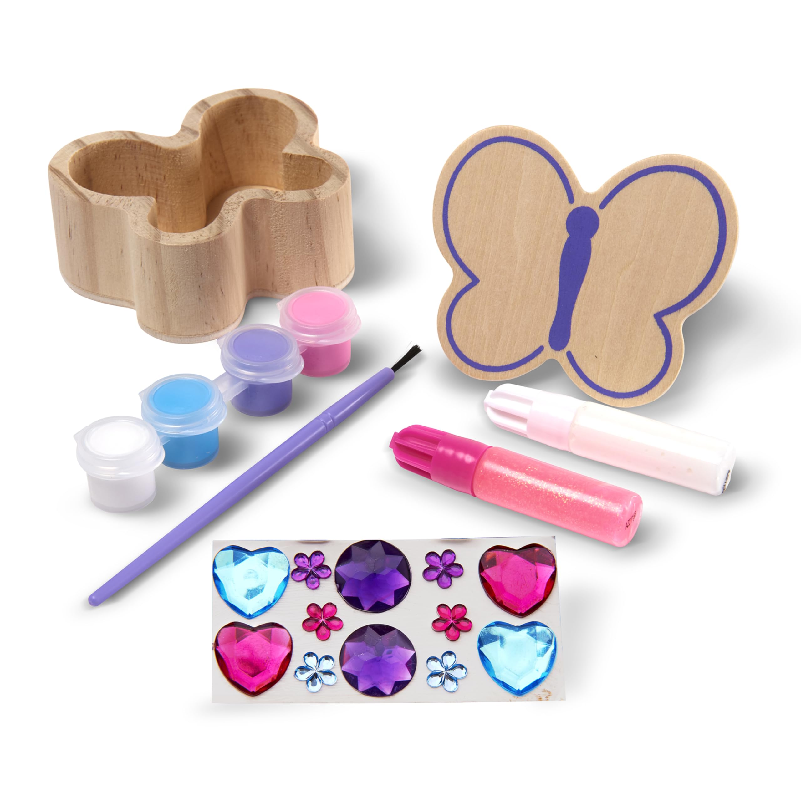 Printed details on Melissa & Doug Created by Me Butterfly Box add charm