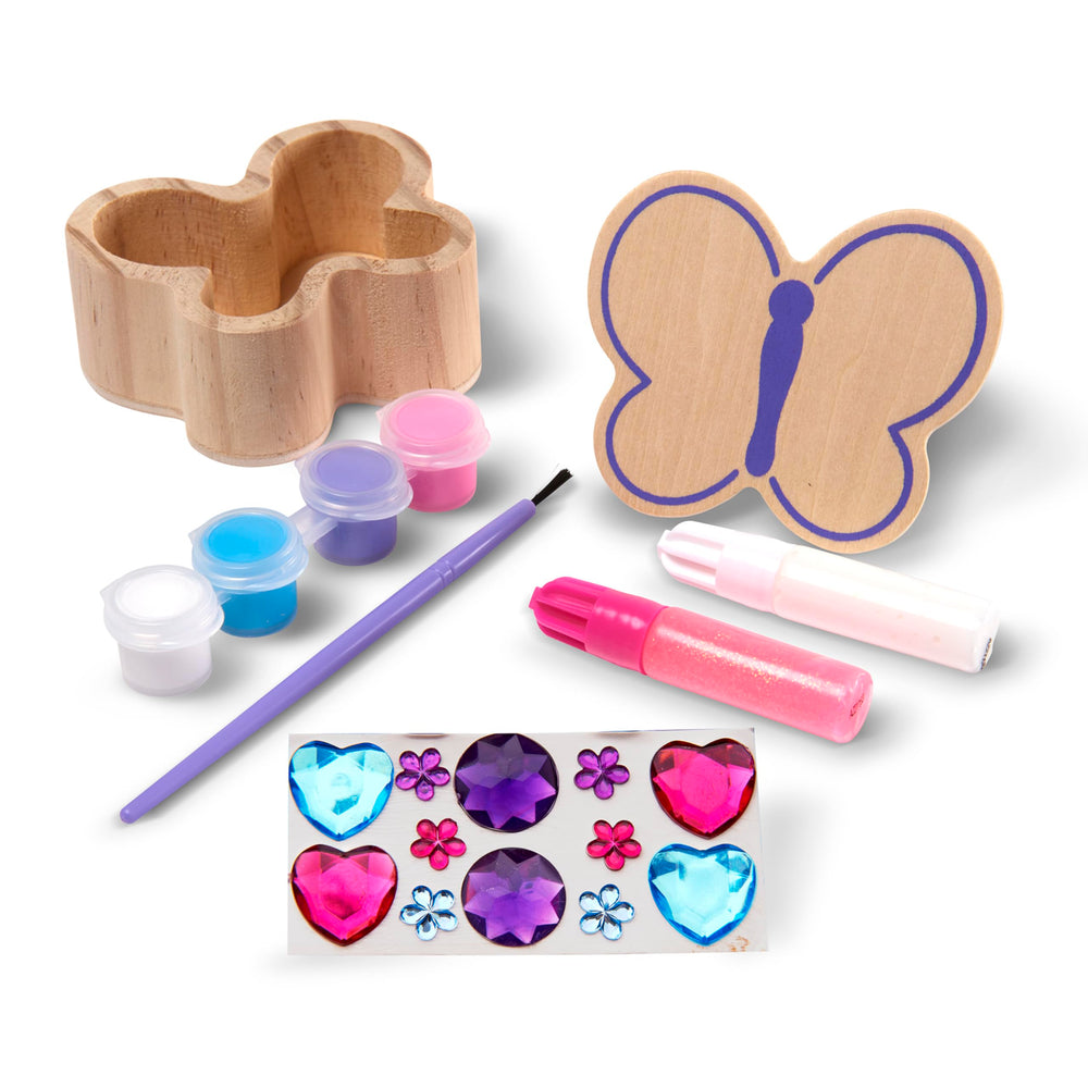 Printed details on Melissa & Doug Created by Me Butterfly Box add charm
