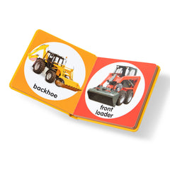 Melissa & Doug Poke-a-Dot backhoe close-up encourages tactile exploration