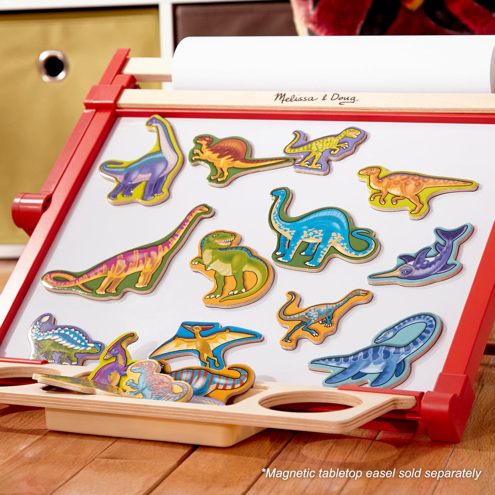 Ages 2+ Melissa & Doug dinosaur magnets set for young learners