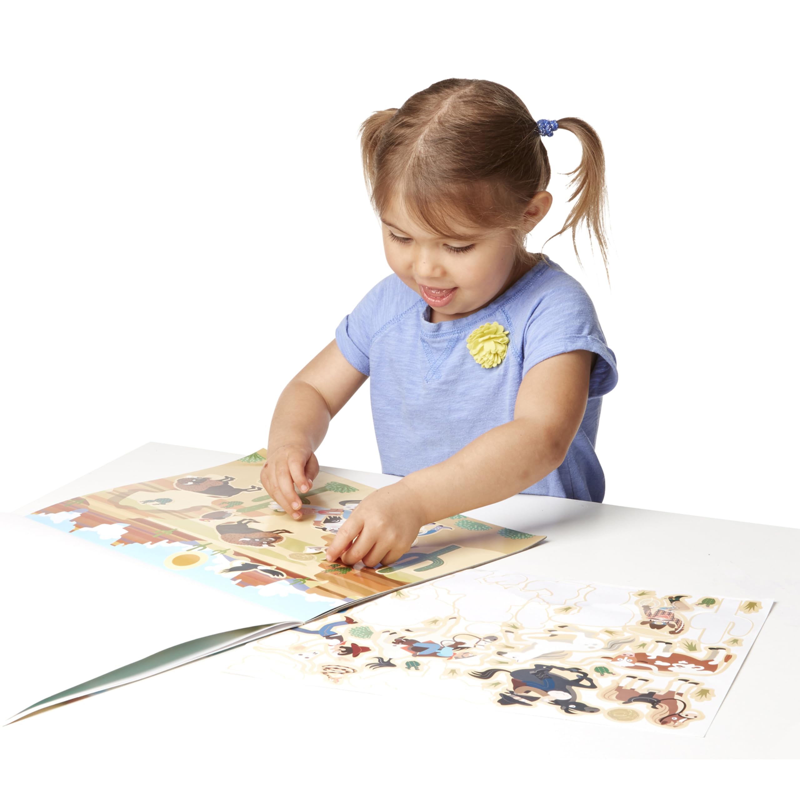 Melissa & Doug medieval scene background supports imaginative pretend play.