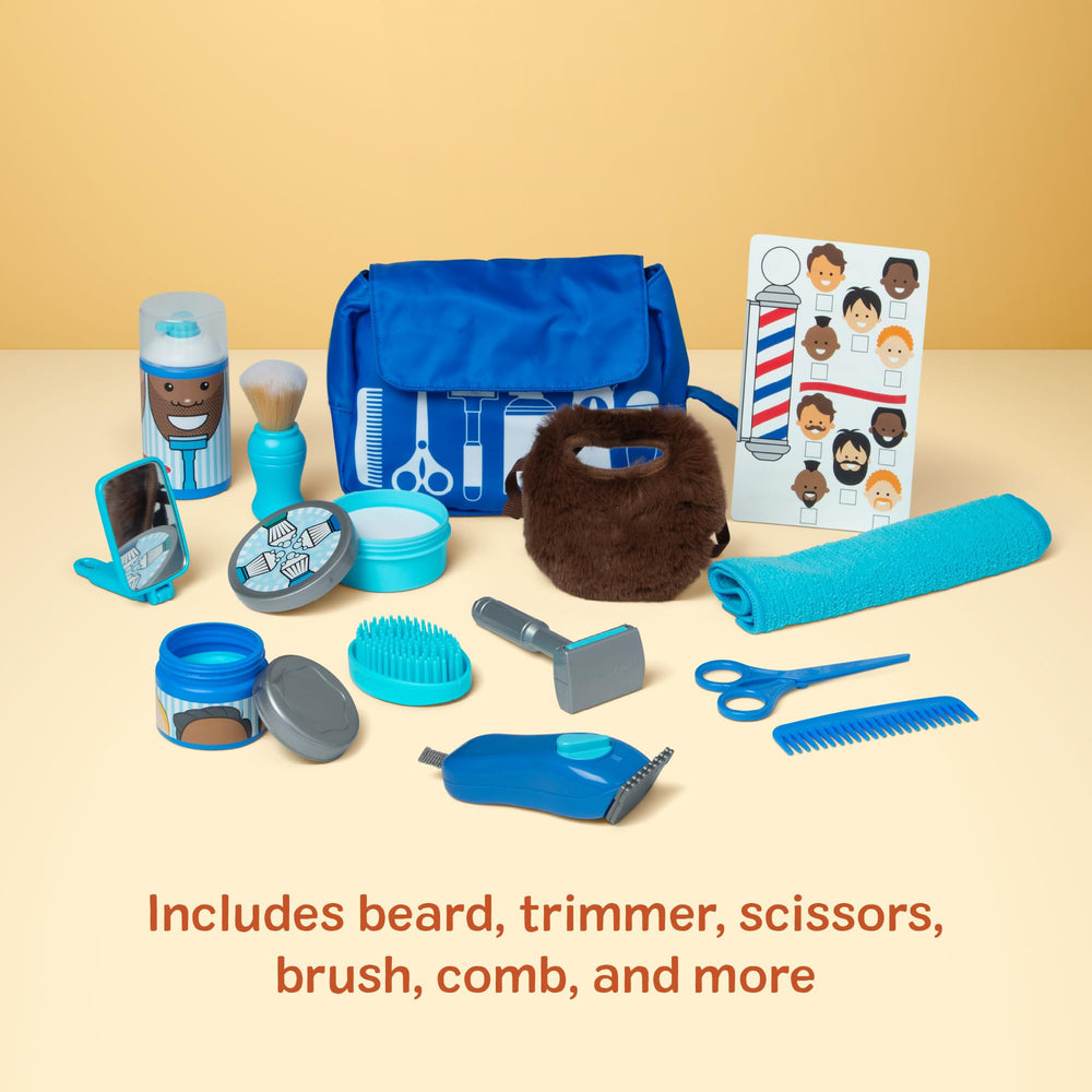Adjustable beard fits kids and many adults for shared play.