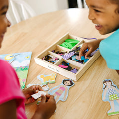 Melissa & Doug Best Friends counting-skills-play promotes fine motor skill development.