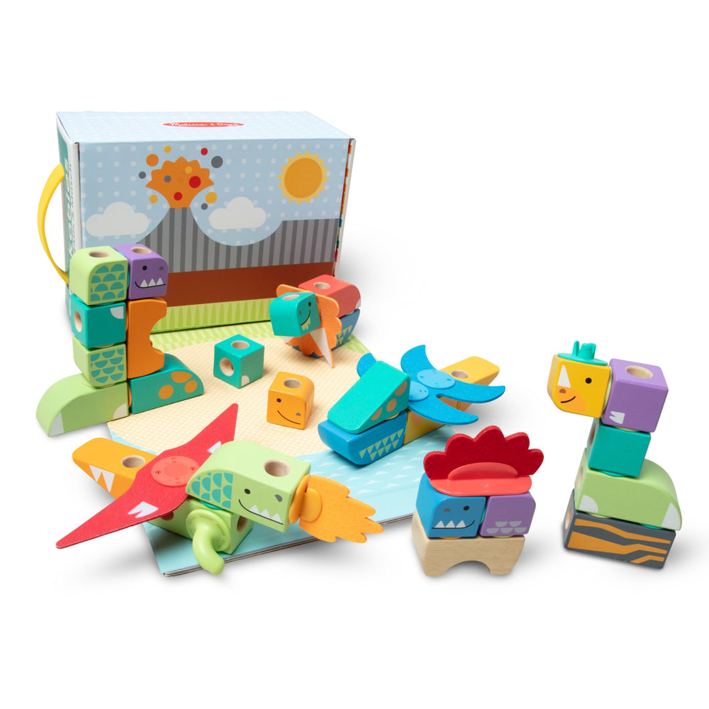 Blockables connectors and blocks promote creative mix-and-match play.