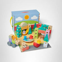 Melissa & Doug Blockables are compatible with other sets to grow the collection.