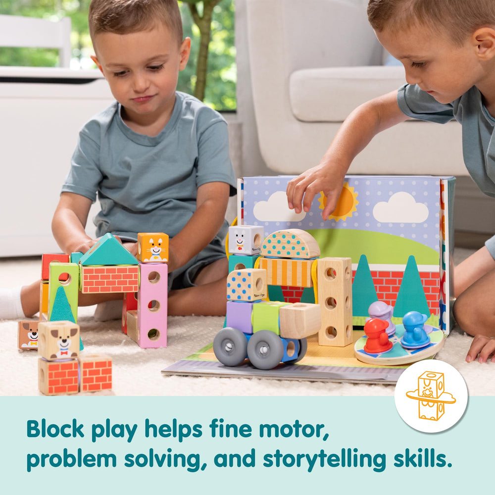 Fold-out packaging doubles as a portable play space for quick setup.