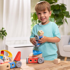 Blockables airplane with propeller detail supporting creative play and coordination