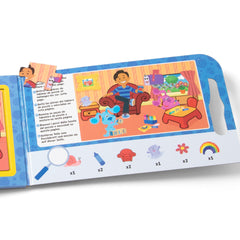 Melissa & Doug seek-and-find activities add extra challenge after completing each puzzle.