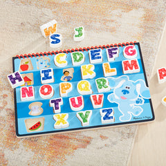 Melissa & Doug wooden puzzle board featuring Blue's Clues & You friends and elements for imaginative play