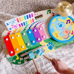 Melissa & Doug Blue's Clues music board chimes with sparkling melodic play.