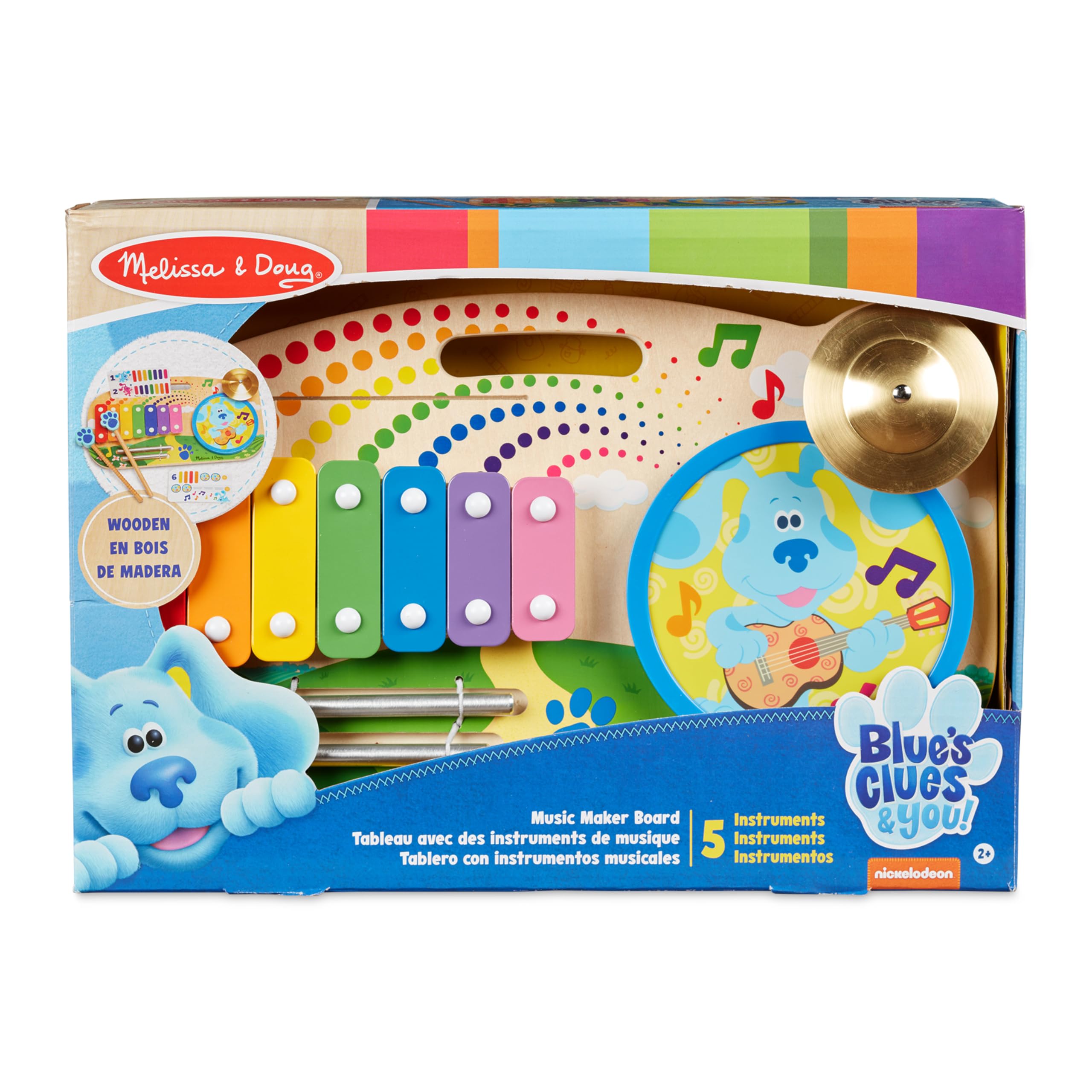 Melissa & Doug Blue's Clues mallets double as scrapers for on-the-go sessions.