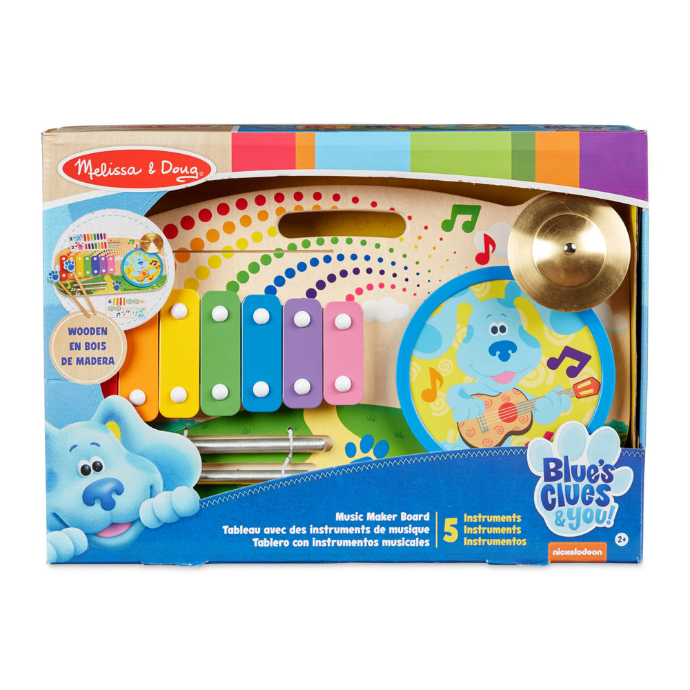 Melissa & Doug Blue's Clues mallets double as scrapers for on-the-go sessions.