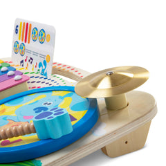 Melissa & Doug Blue's Clues music board stores all pieces neatly on the board.