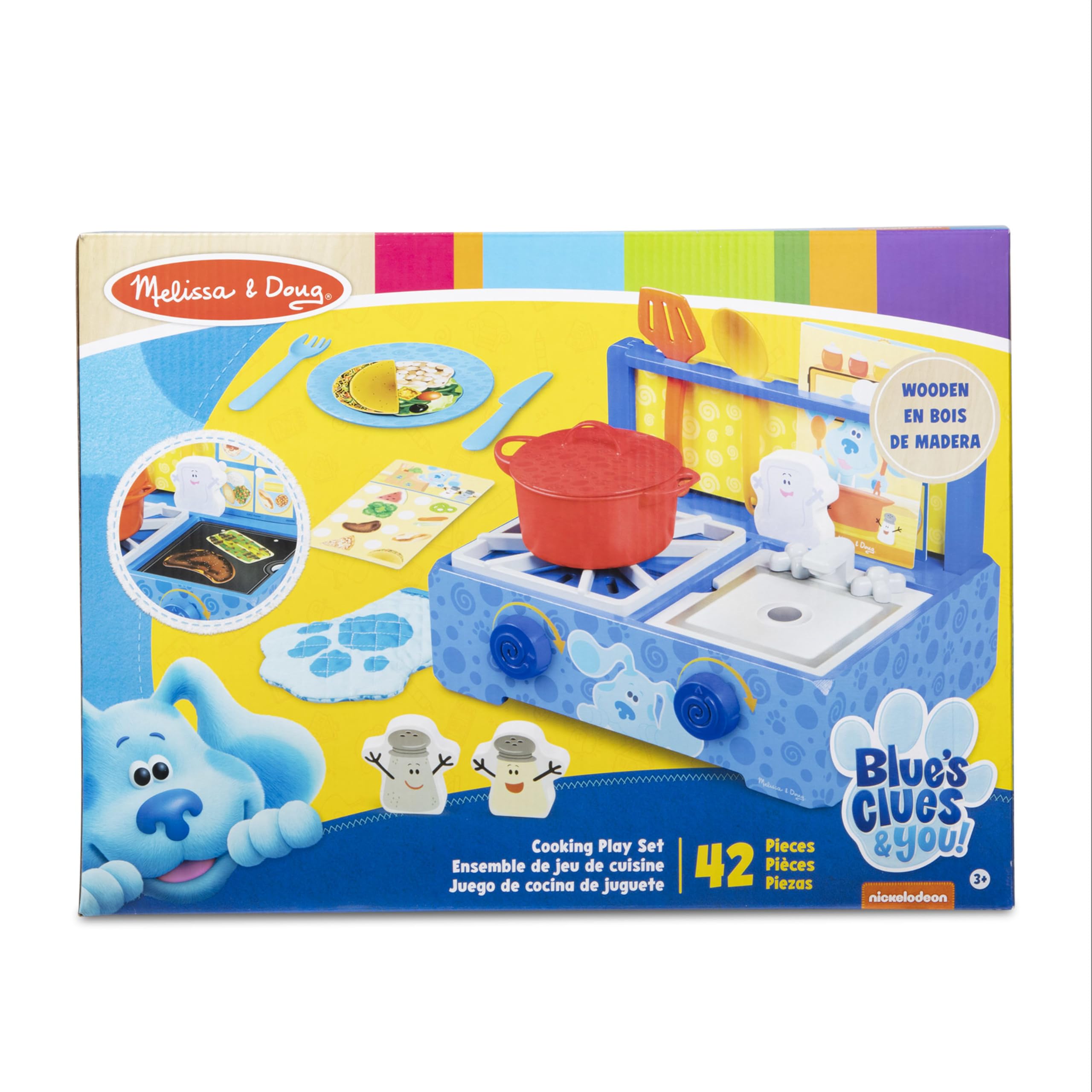 Mr. Salt, Mrs. Pepper, and Slippery Soap figures with Blue's Clues & You